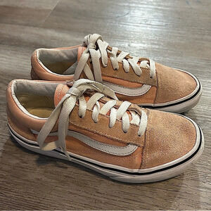 VANS Old Stool Rose Peach Suede Sneaker